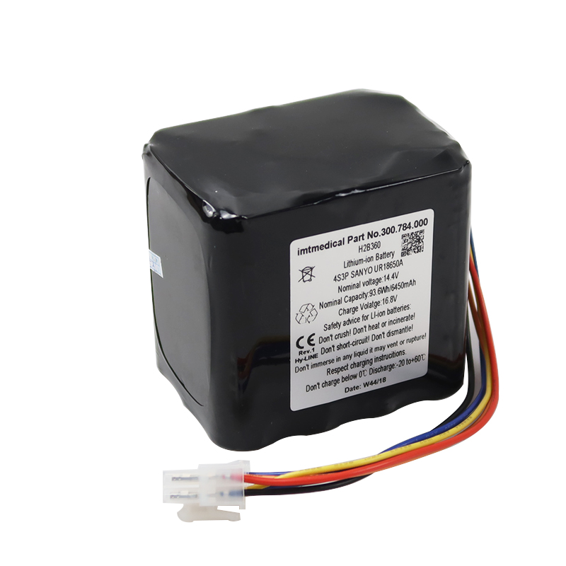 14.4V 6450mAh Lithium-ion 300.784.00 H2B360 Medicinsk Batteri til BellaVista 1000