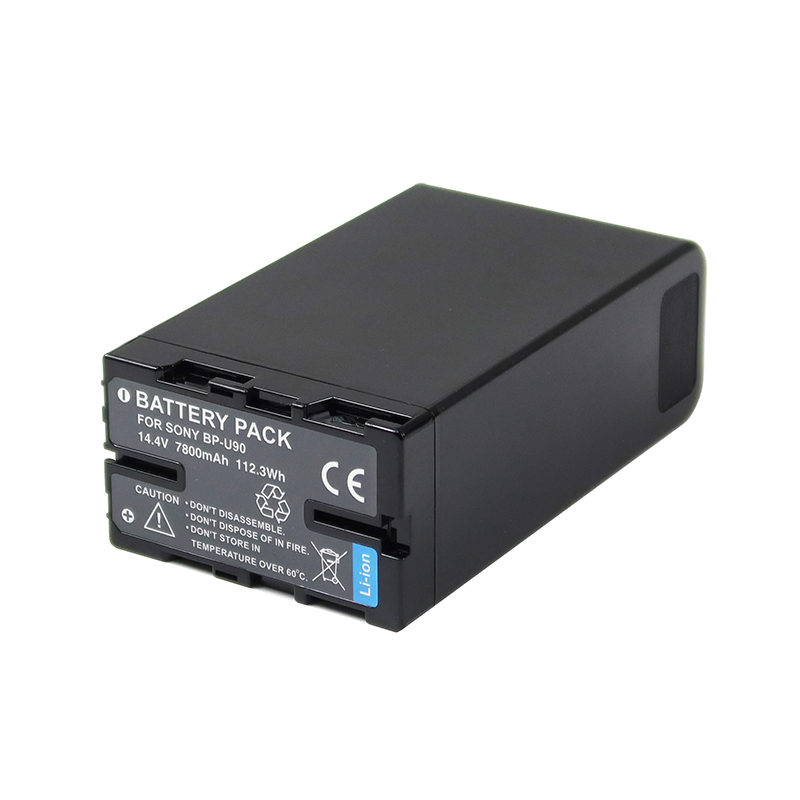 Li-ion 7800mAh PMW-EX1r PMW-F3L PMW-EX28014.8V Lithium Ion Sony BP-U90 BP-U95 Digital Camera Battery with LED Indicators