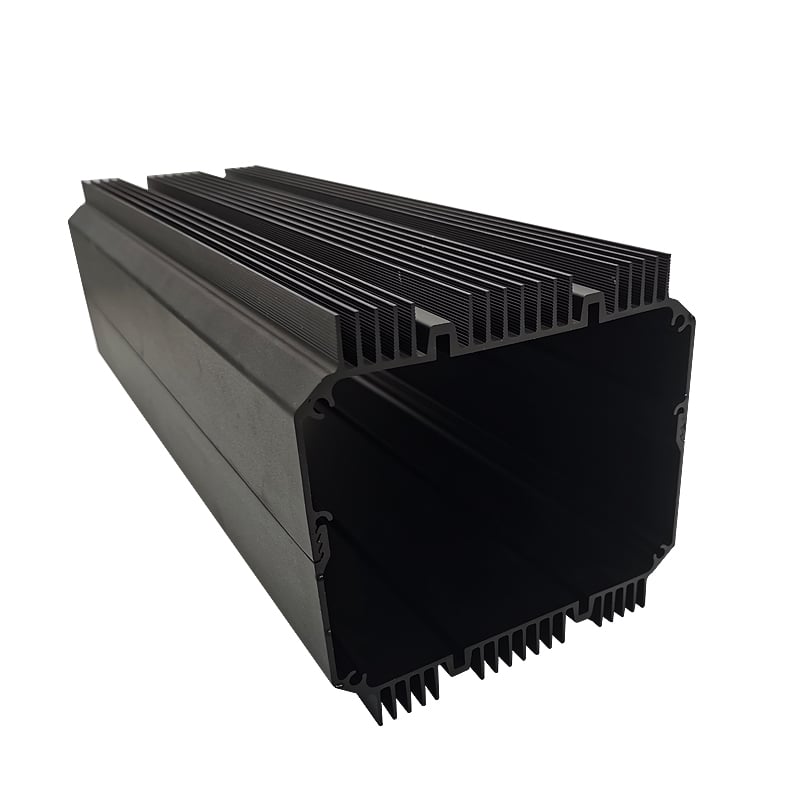 Custom 6061 6063 T5 Aluminum Extrusion Profile with Balck Anodizing Finishing 
