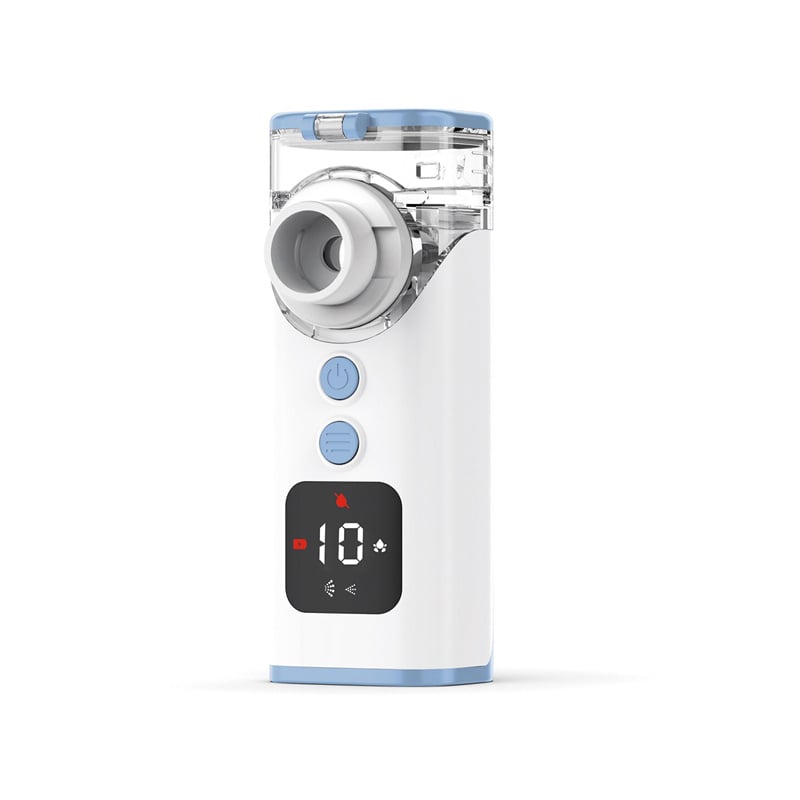 High-Quality Digital Mesh Nebulizer for Fast and Effective Aerosol Therapy with Mist Control and Low Water Detection
