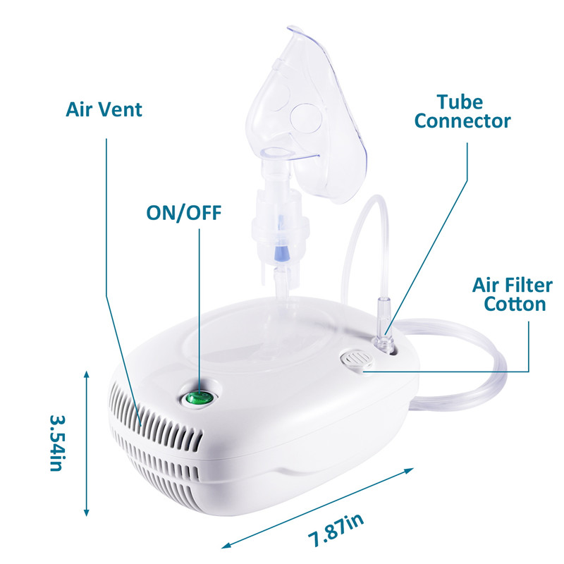 FITCONN Popular Inhaler Nebulizers High Flow Baby Piston Compressor Nebulizer for Adults

