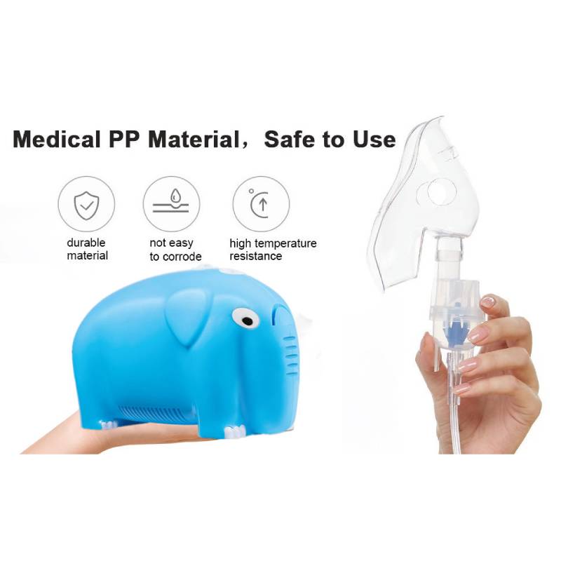 Cute Elephant Inhalers Asthma Nebulizador Portatill Piston Compressor Nebulizer for Children
