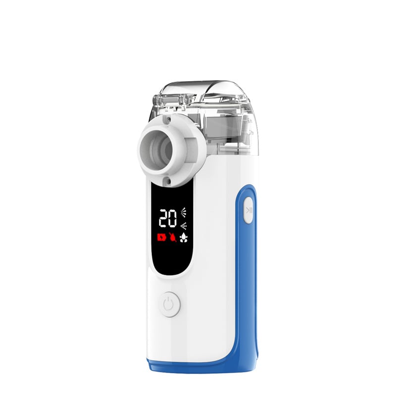 FITCONN Handheld Smart LED Display Cool Mist Steam Inhaler nebulizer with Manual Function

Operate with AA batttery or Type C cable Two airflow levels home Use Electric Medical inhaler nebulizer Machine
