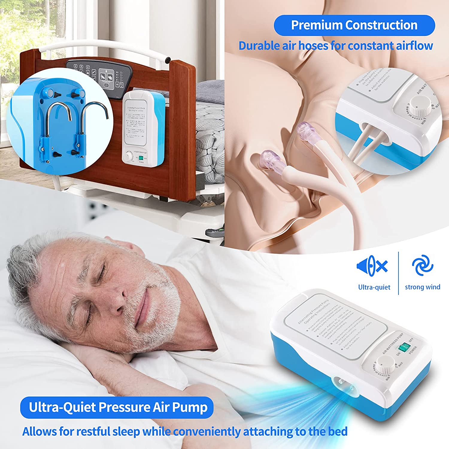 Wholesale Inflatable Bubble Anti Bedsore Decubitus Medical Alternating Pressure air Mattress for Hospital Bed1.jpg