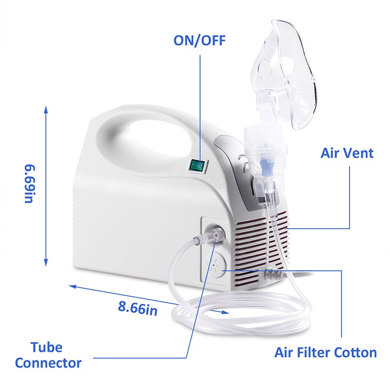 Medical air Compressor Nebulizer OEM Hospital Inhalador Machine Steam Nebulizer Machine for Children
