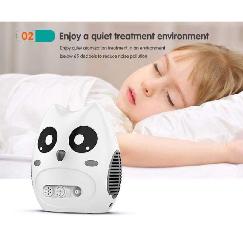 Cartoon Owl Medical Hospital Household High Flow Casper Compressor Nebulizer for Adult Children
