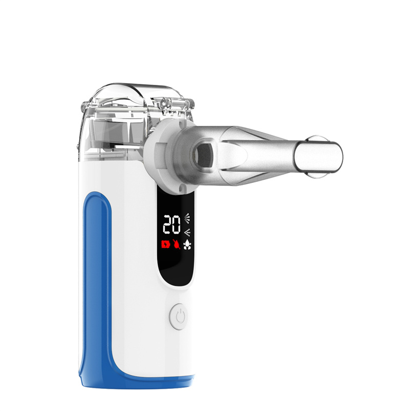 FITCONN Handheld Smart LED Display Cool Mist Steam Inhaler nebulizer with Manual Function

Operate with AA batttery or Type C cable Two airflow levels home Use Electric Medical inhaler nebulizer Machine

