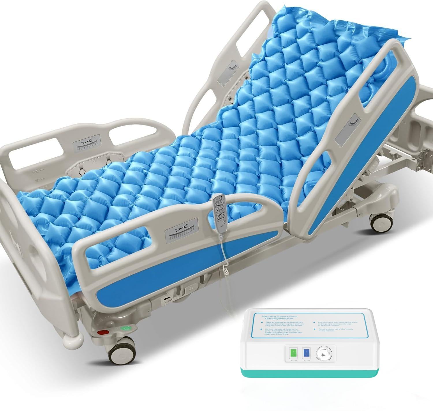 Hospital Air Pump Mattress Bed Anti-Decubitus Silent Static Medical Alternating Pressure Air Mattress for Peaceful Sleep