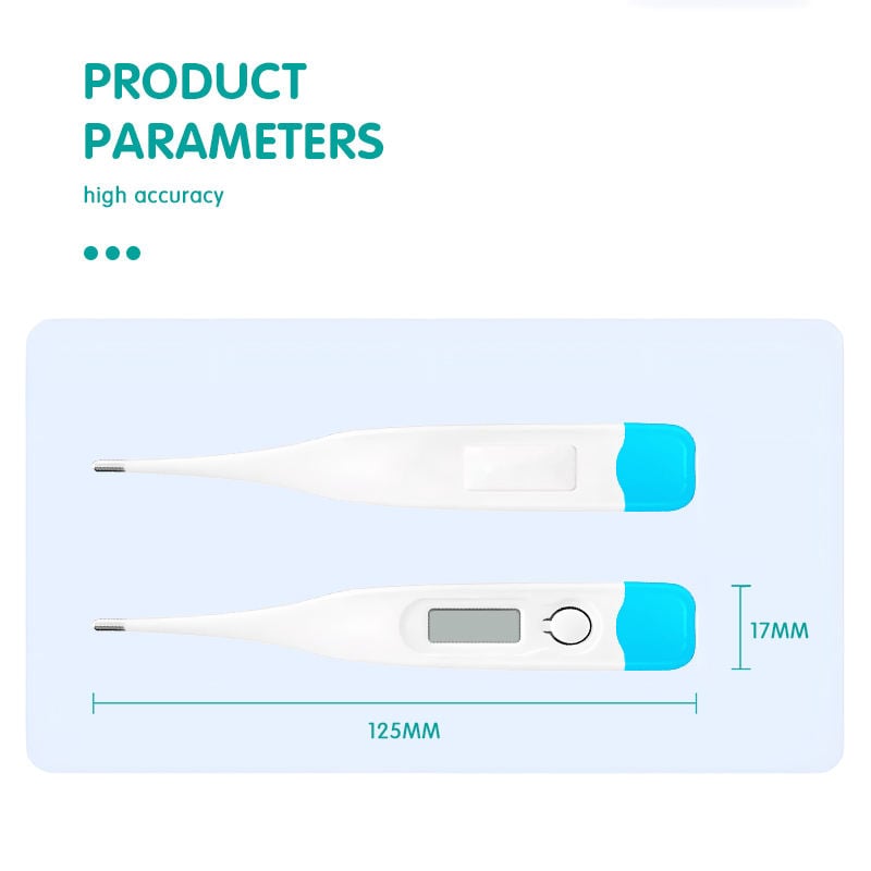 Clinical Grade Digital Body Thermometer with Fever Alarm for Home Care