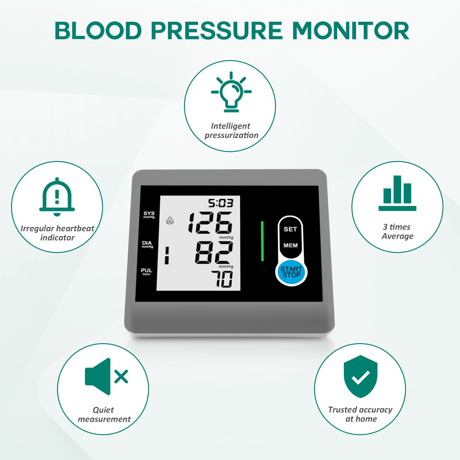 Digital Blood Pressure Machine Monitor Upper Arm BP Monitor Cuff Tensimometer6.jpg
