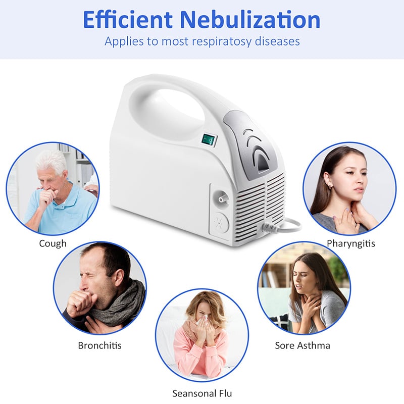 Medical air Compressor Nebulizer OEM Hospital Inhalador Machine Steam Nebulizer Machine for Children
