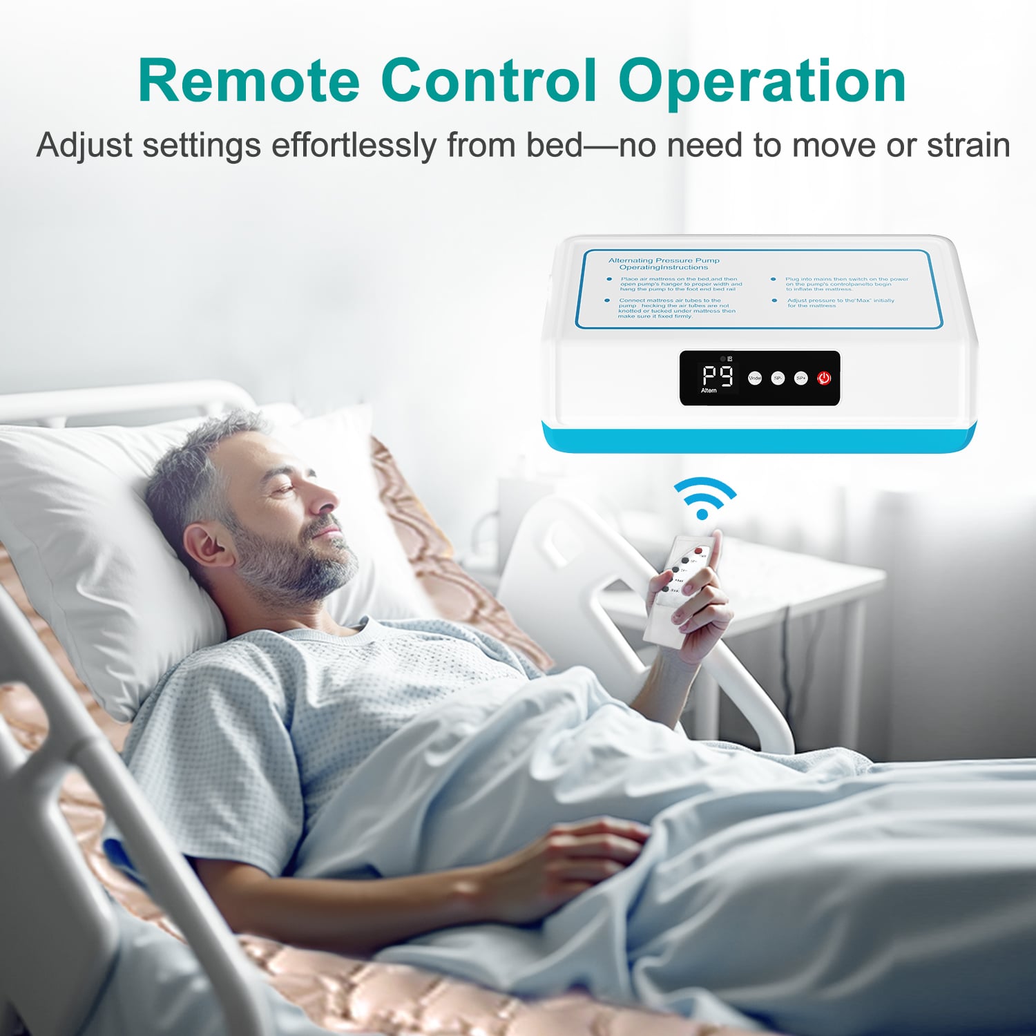 Medical Air Mattress Anti Bedsore Alternating Pressure Air Bed mattress for Hospital Home Use Air Mattresses with Remote Control (10).jpg