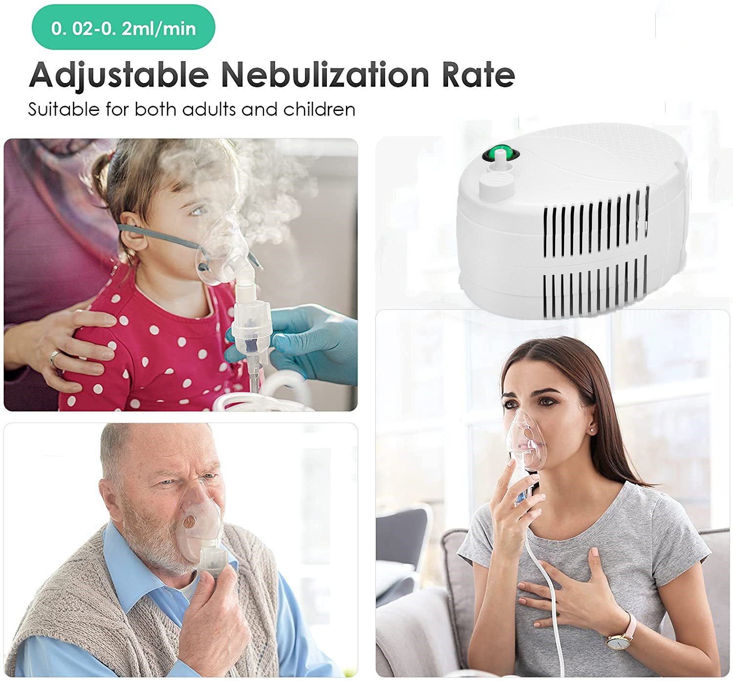 Medical air Compressor Nebulizer OEM Hospital Inhalador Machine Steam Nebulizer Machine for Children
