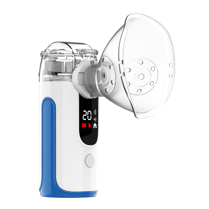 FITCONN Handheld Smart LED Display Cool Mist Steam Inhaler nebulizer with Manual Function

Operate with AA batttery or Type C cable Two airflow levels home Use Electric Medical inhaler nebulizer Machine
