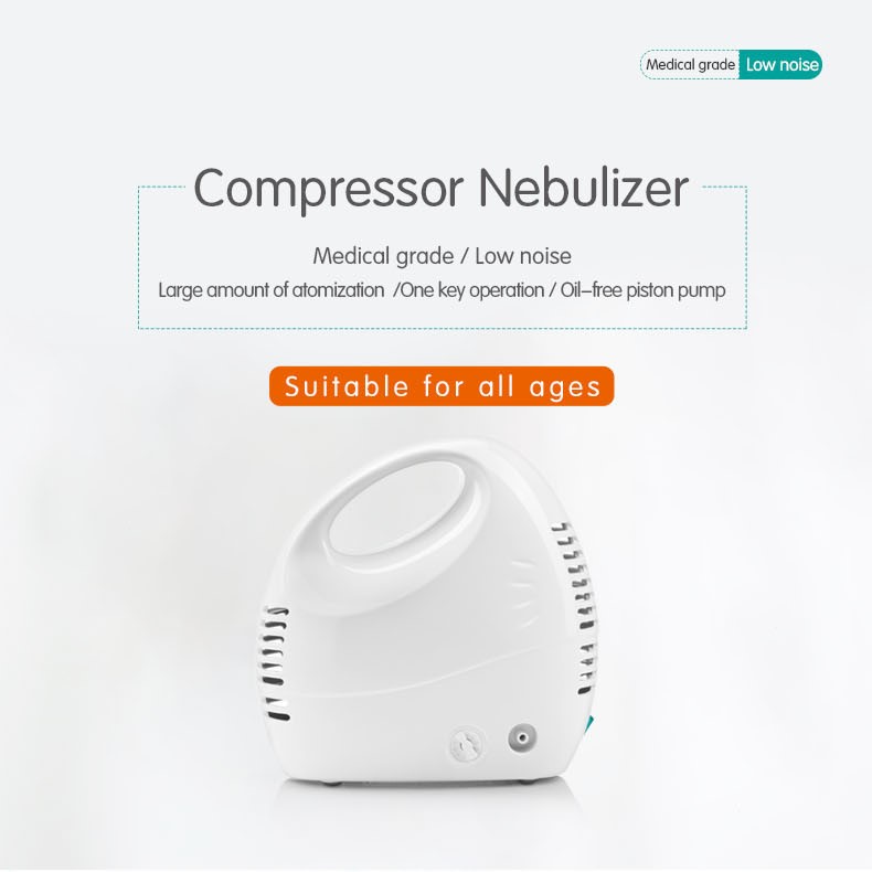 CE Certification Portable Nebulizer Machine With 220V/110V Plug Electric Air Compressor Nebulizers for Kids Adults
