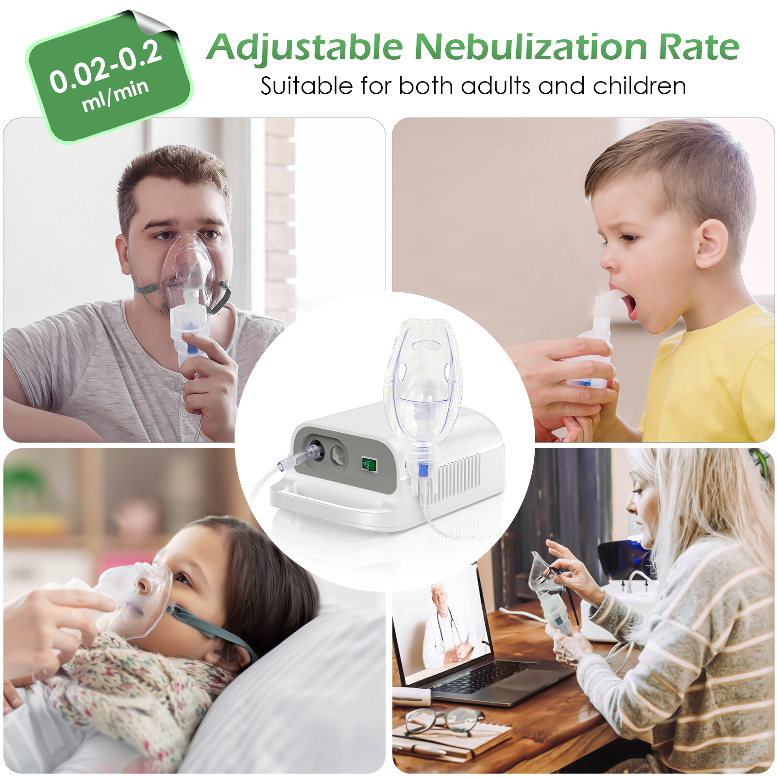 Compressor Nublizers Medical Breathing Atomizer Nebulizador Portatil Inhalator Inhaler Nebulizer for Home Use