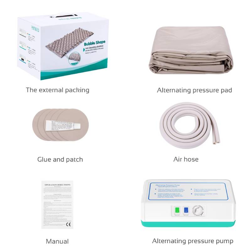 Hospital Air Pump Mattress Bed Anti-Decubitus Silent Static Medical Alternating Pressure Air Mattress for Peaceful Sleep