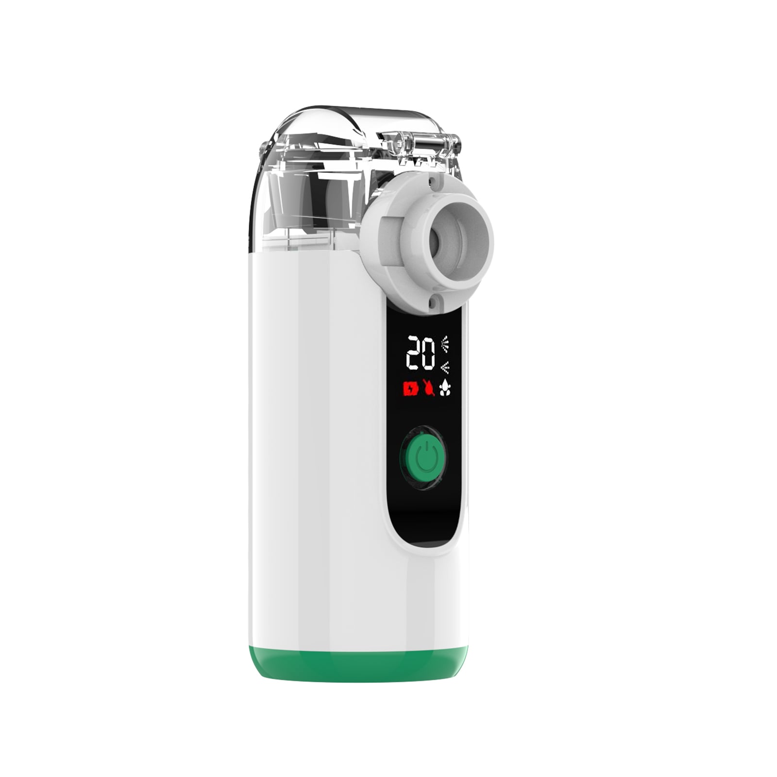 Factory Wholesale Digital Medical Nebulizer Home Use Breath Function Plastic Portable Electric Mesh Nebulizer Operate with AA batttery or Type C cable Two airflow levels home Use  Electric  Medical  inhaler  nebulizer  Machine 