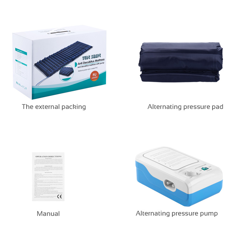Large Alternating Air Pressure Mattress Pad Waterproof Pressure Relief Ulcer Cushion Pad Bed Sore Mattress with Quiet Pump
