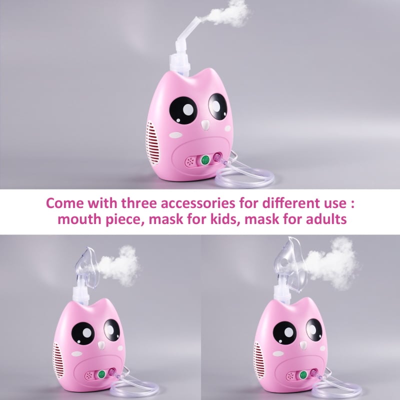 Cartoon Owl Medical Hospital Household High Flow Casper Compressor Nebulizer for Adult Children
