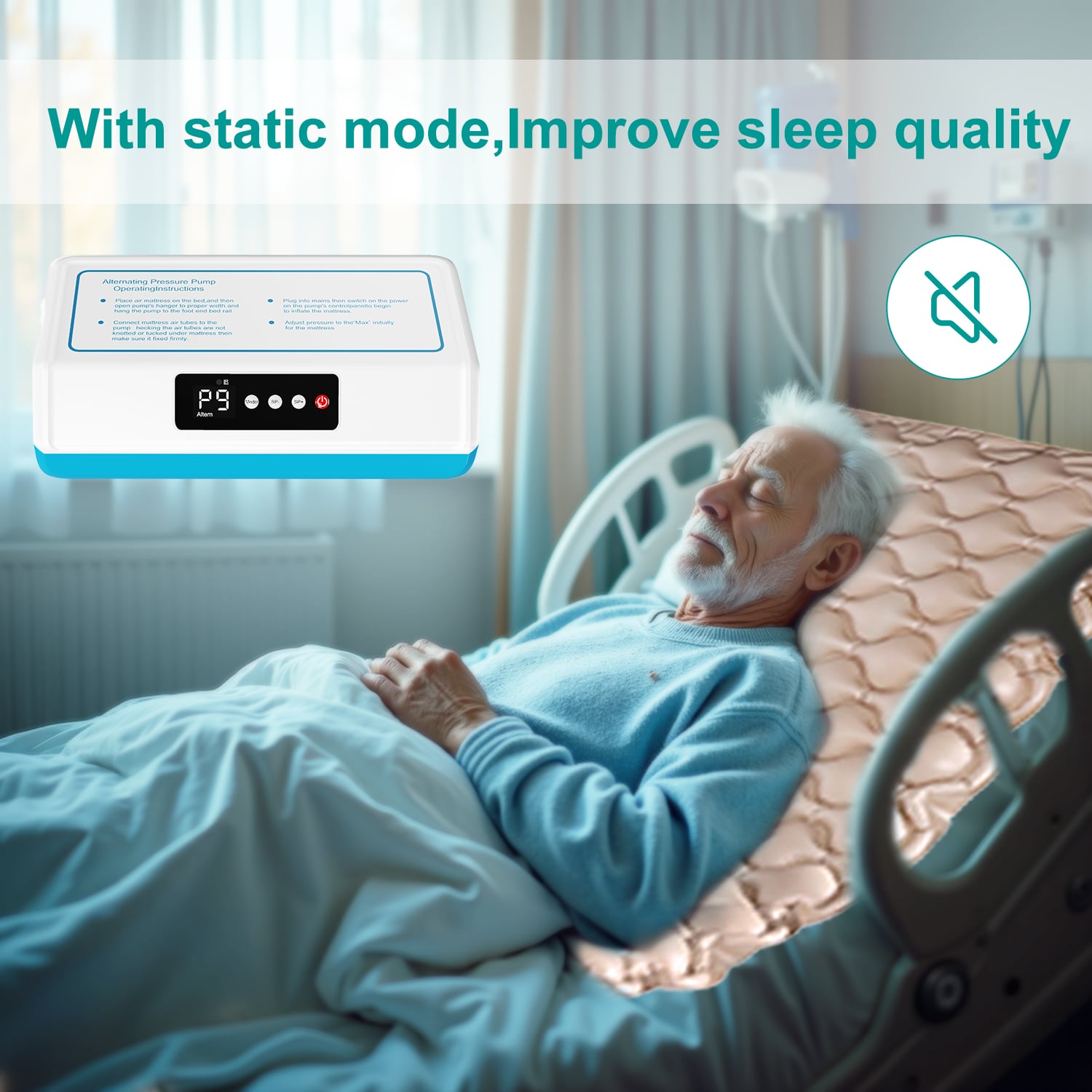 Medical Air Mattress Anti Bedsore Alternating Pressure Air Bed mattress for Hospital Home Use Air Mattresses with Remote Control (12).jpg