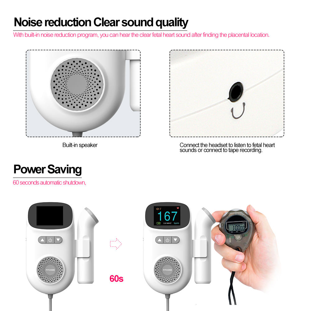 Digital Fetal Doppler Clinical Natural Fetal Doppler Baby Heartbeat Monitor (11).jpg