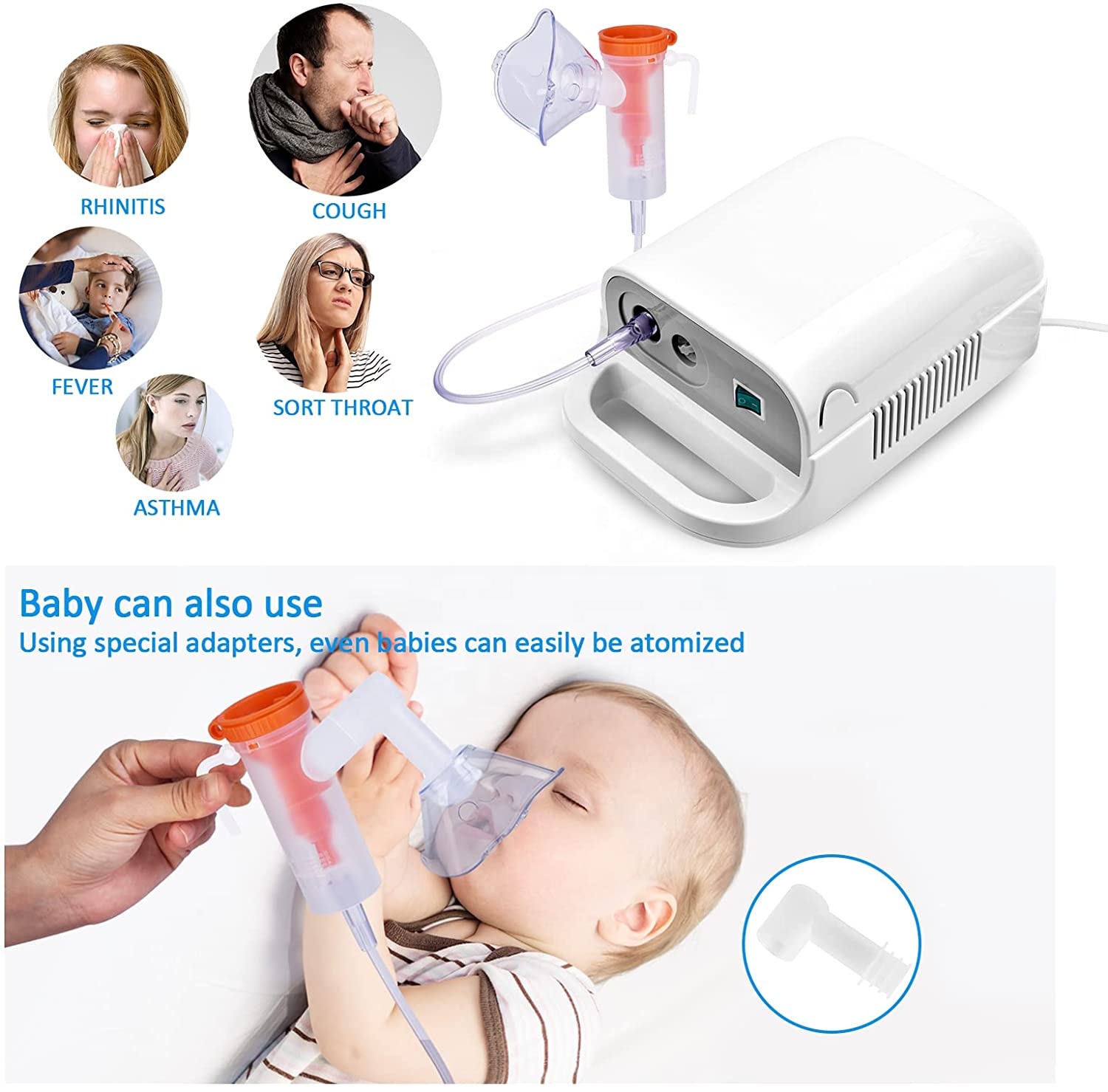 Compressor Nublizers Medical Breathing Atomizer Nebulizador Portatil Inhalator Inhaler Nebulizer for Home Use
