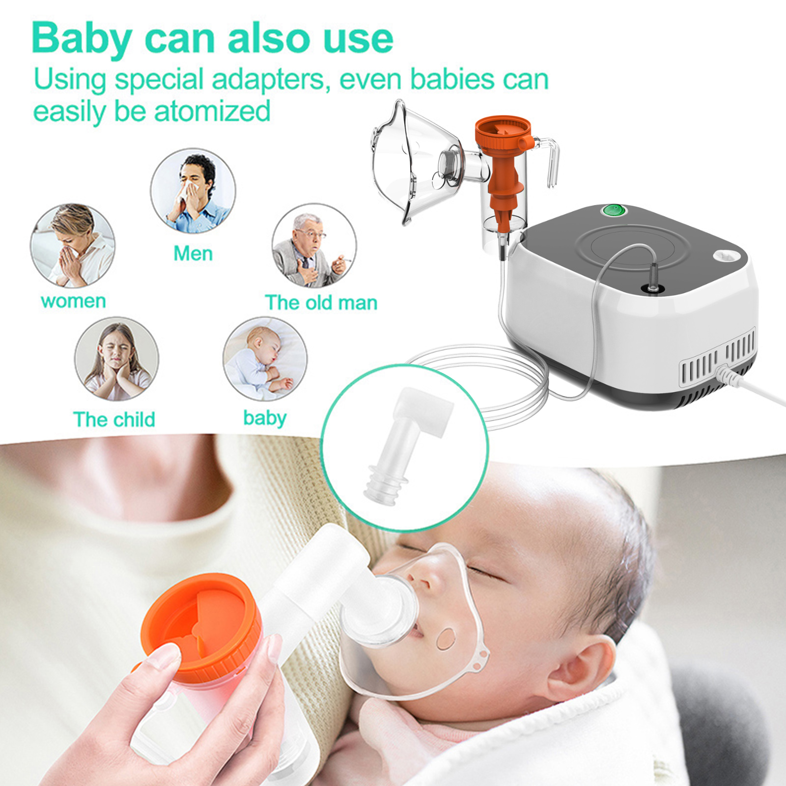 New Design Hospital Clinic for Cough Rhinitis Jet Nebulizador Portable Inhaler Low Noise Piston Compressor Nebulizer9.jpg