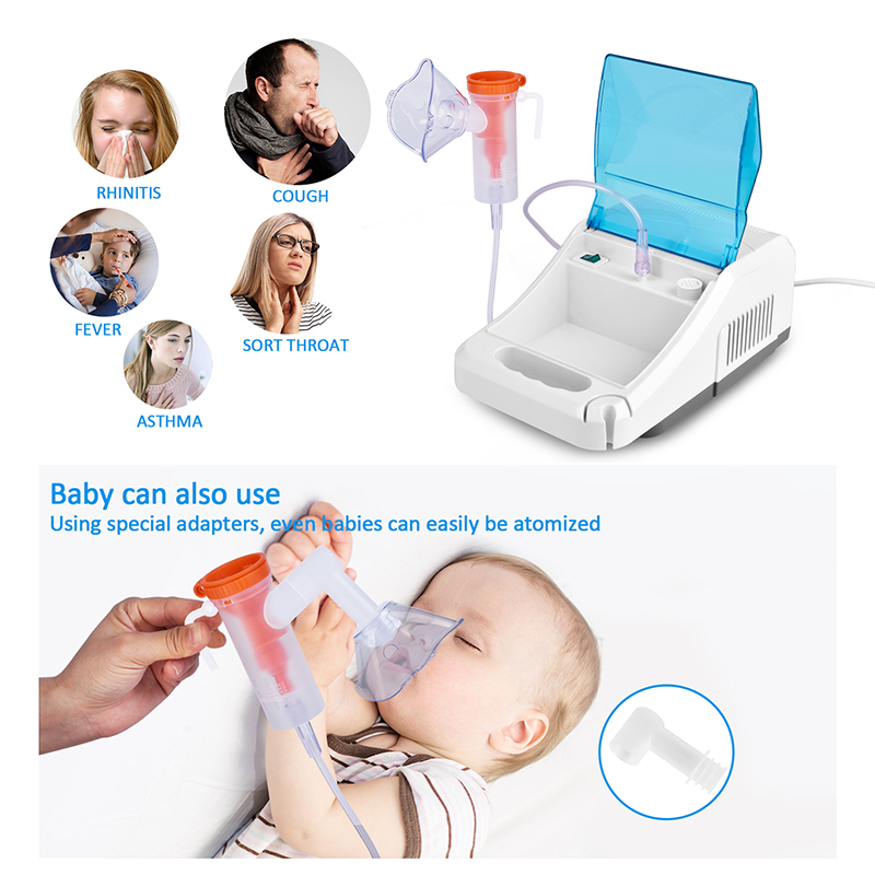 Nebulizer Supplier in China Inhaler Portable Professional Respiratory Therapy Portatil Piston Compressor Nebulizer
