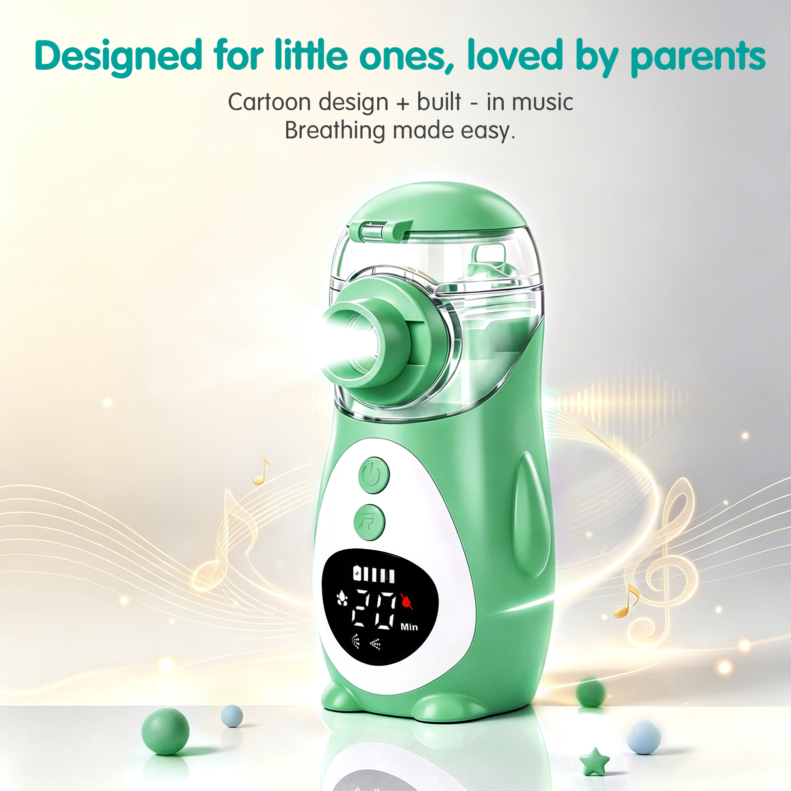 Cartoon Medical Grade Aerosol Mesh Nebulizer Ultrasonic Rechargeable Inhalator Device With Self Washing for Kids Adult11.jpg