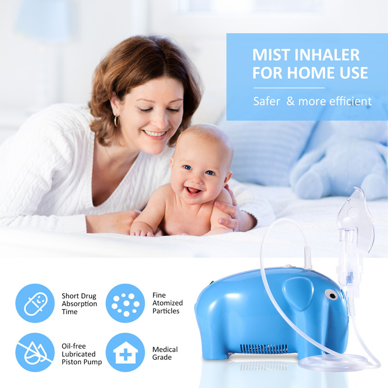 Cute Elephant Inhalers Asthma Nebulizador Portatill Piston Compressor Nebulizer for Children3.jpg