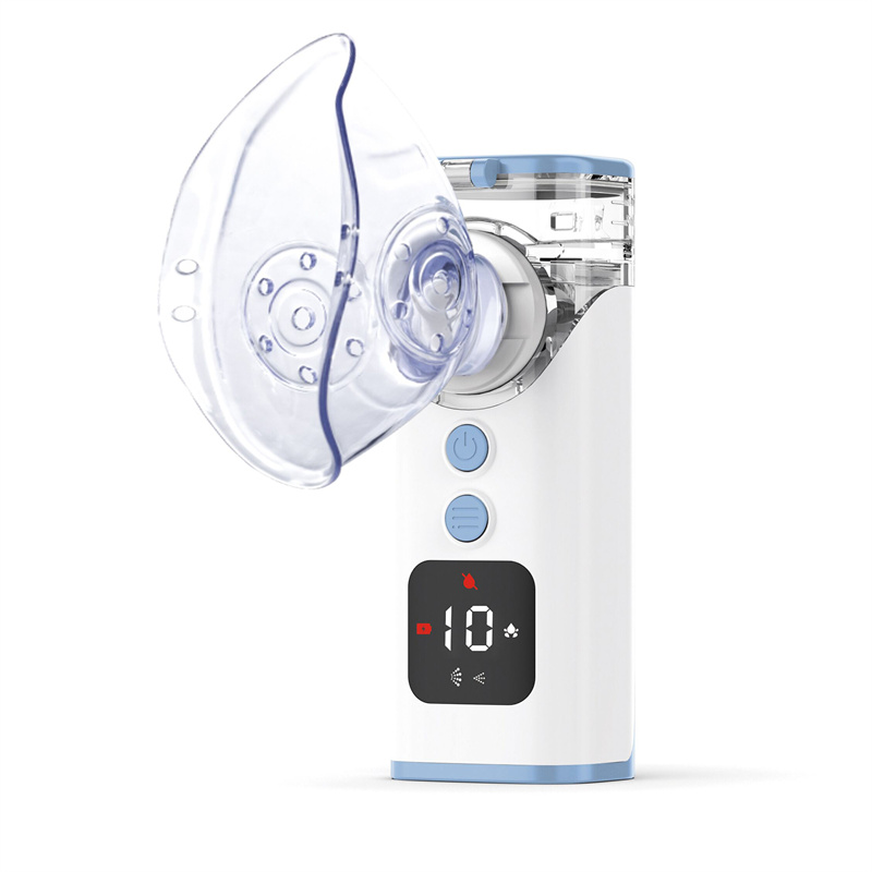 High-Quality Digital Mesh Nebulizer for Fast and Effective Aerosol Therapy with Mist Control and Low Water Detection
