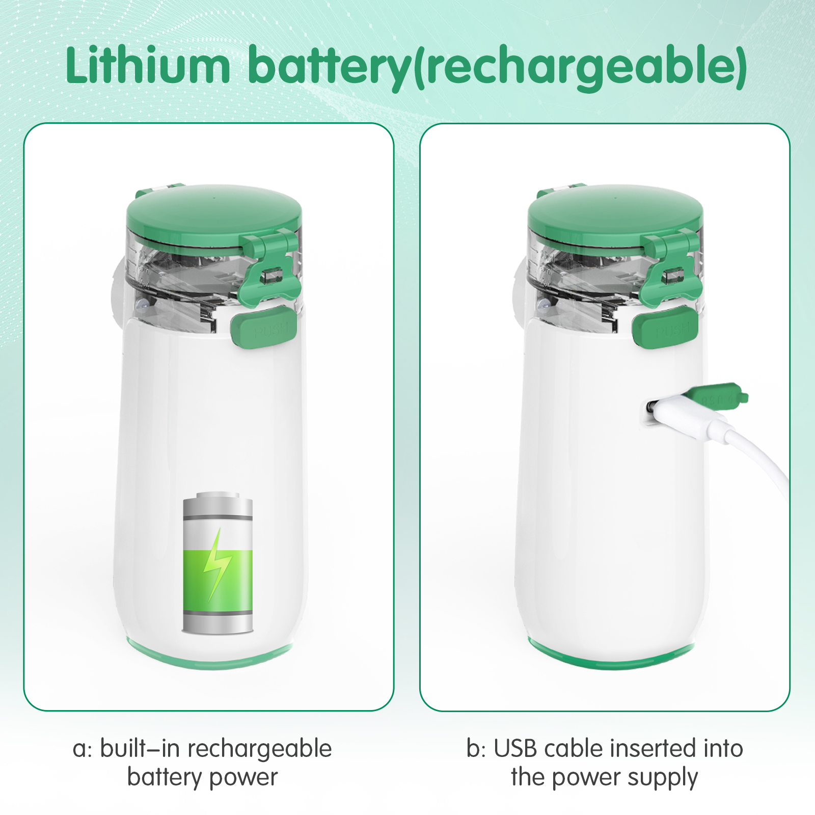 Portable Mini Smart Inhaler Digital Nebulizer Machine Rechargeable Medical Atomizer for Pediatric Baby Adult Homecare Operate with AA batttery or Type C cable Two airflow levels Household Built-in Battery Nebuliz ( (9).jpg