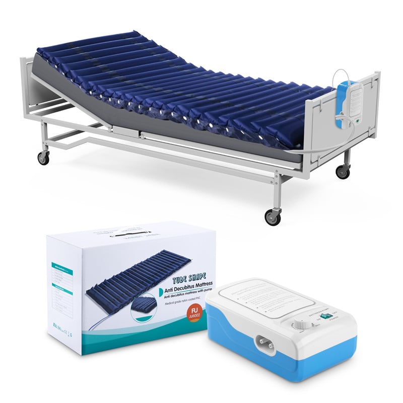 Large Alternating Air Pressure Mattress Pad Waterproof Pressure Relief Ulcer Cushion Pad Bed Sore Mattress with Quiet Pump\n