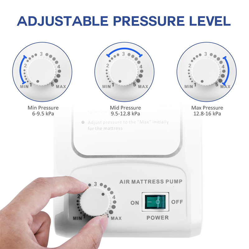 Large Alternating Air Pressure Mattress Pad Waterproof Pressure Relief Ulcer Cushion Pad Bed Sore Mattress with Quiet Pump
