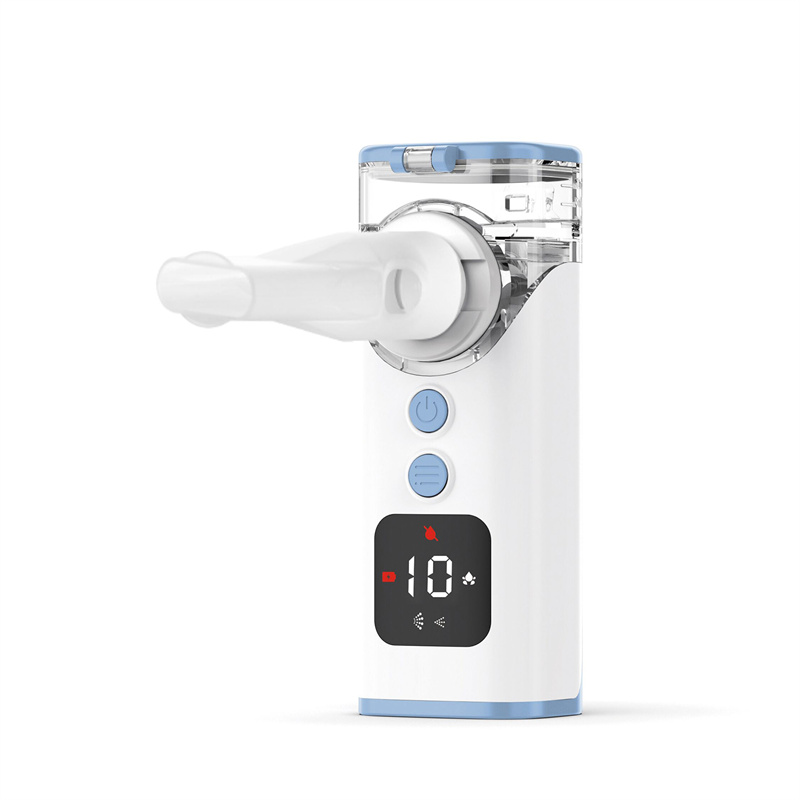 High-Quality Digital Mesh Nebulizer for Fast and Effective Aerosol Therapy with Mist Control and Low Water Detection
