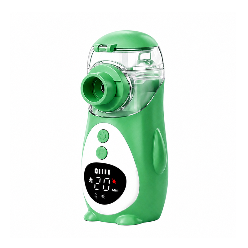 Cartoon Medical Grade Aerosol Mesh Nebulizer Ultrasonic Rechargeable Inhalator Device With Self Washing for Kids Adult