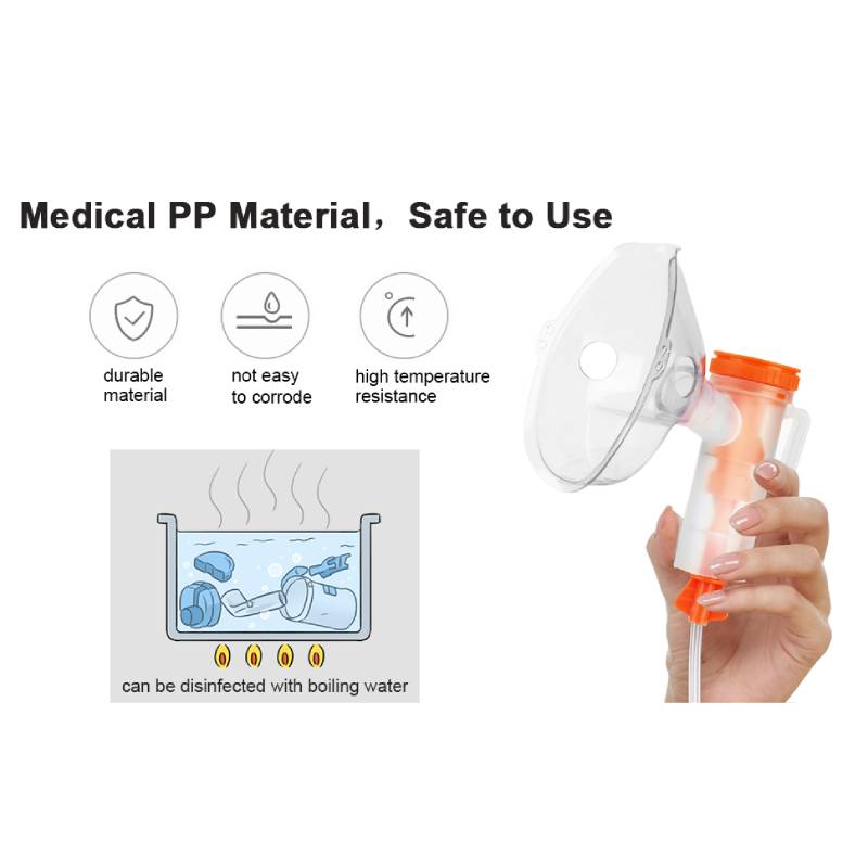 CE ISO Atomizer Portable Nebulizer Machine Mesh Compressor Nebulizer Kit Medical Disposable Nebulizer Machine
