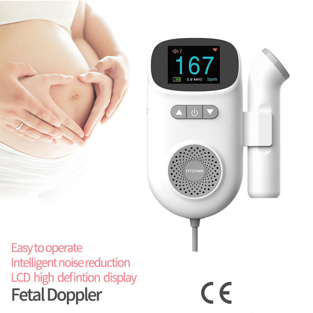 Digital Fetal Doppler Clinical Natural Fetal Doppler Baby Heartbeat Monitor (7).jpg