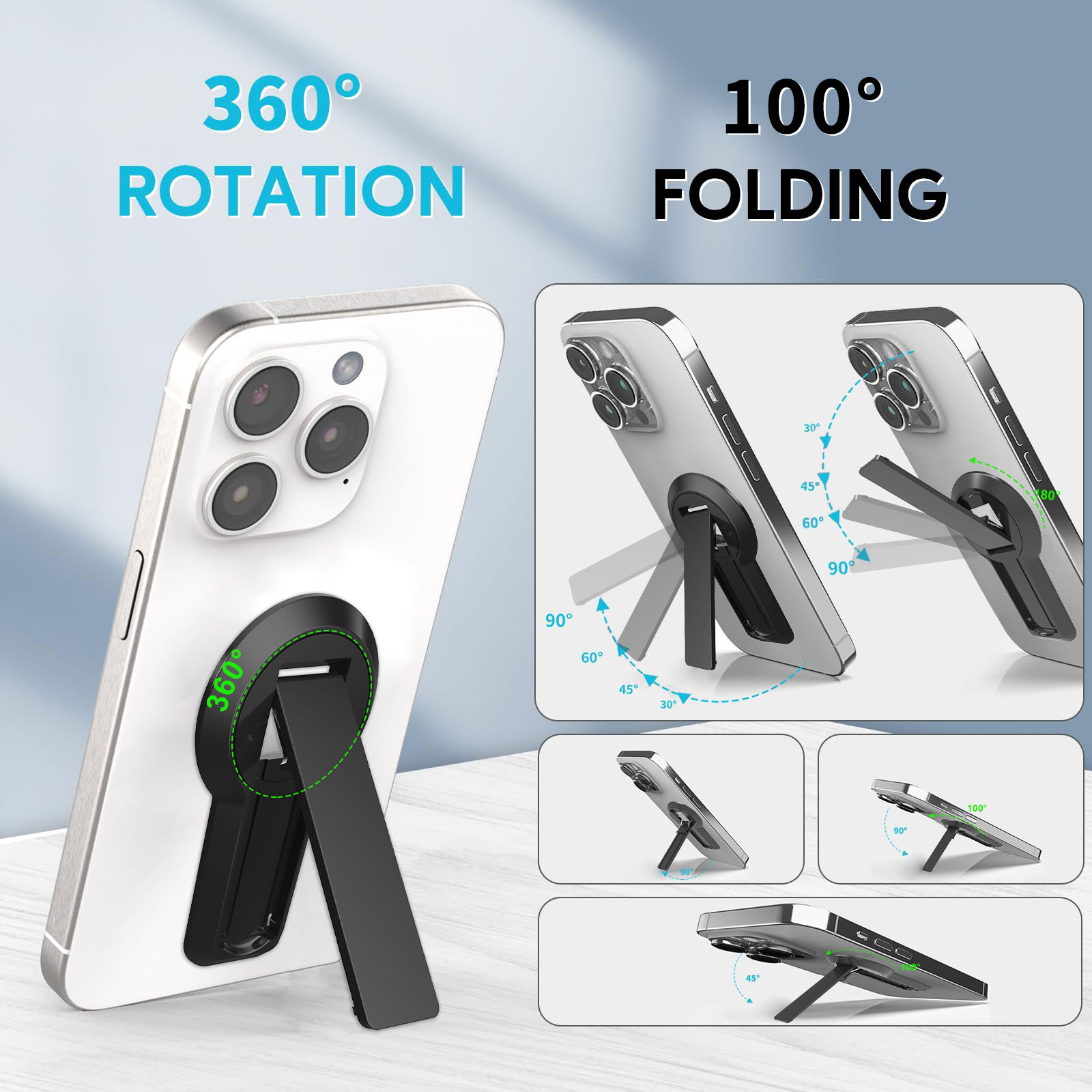 Mobile Phone Bracket Stand Luxury Stable Support Without Shaking Holders Car Rotating Holder 360 Multiple Colors Sjj007 Laudtec manufacture