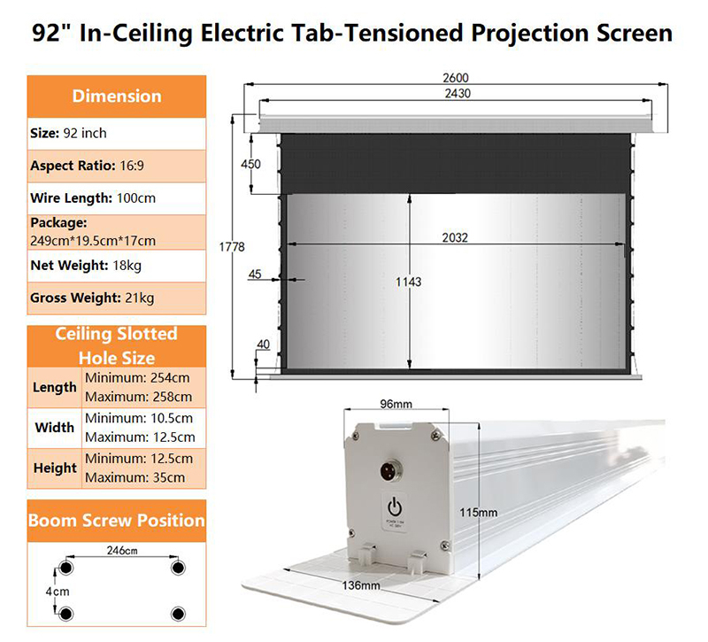 Lắp đặt Màn Hình Projector 300 để có sự thuận tiện tối đa khi xem