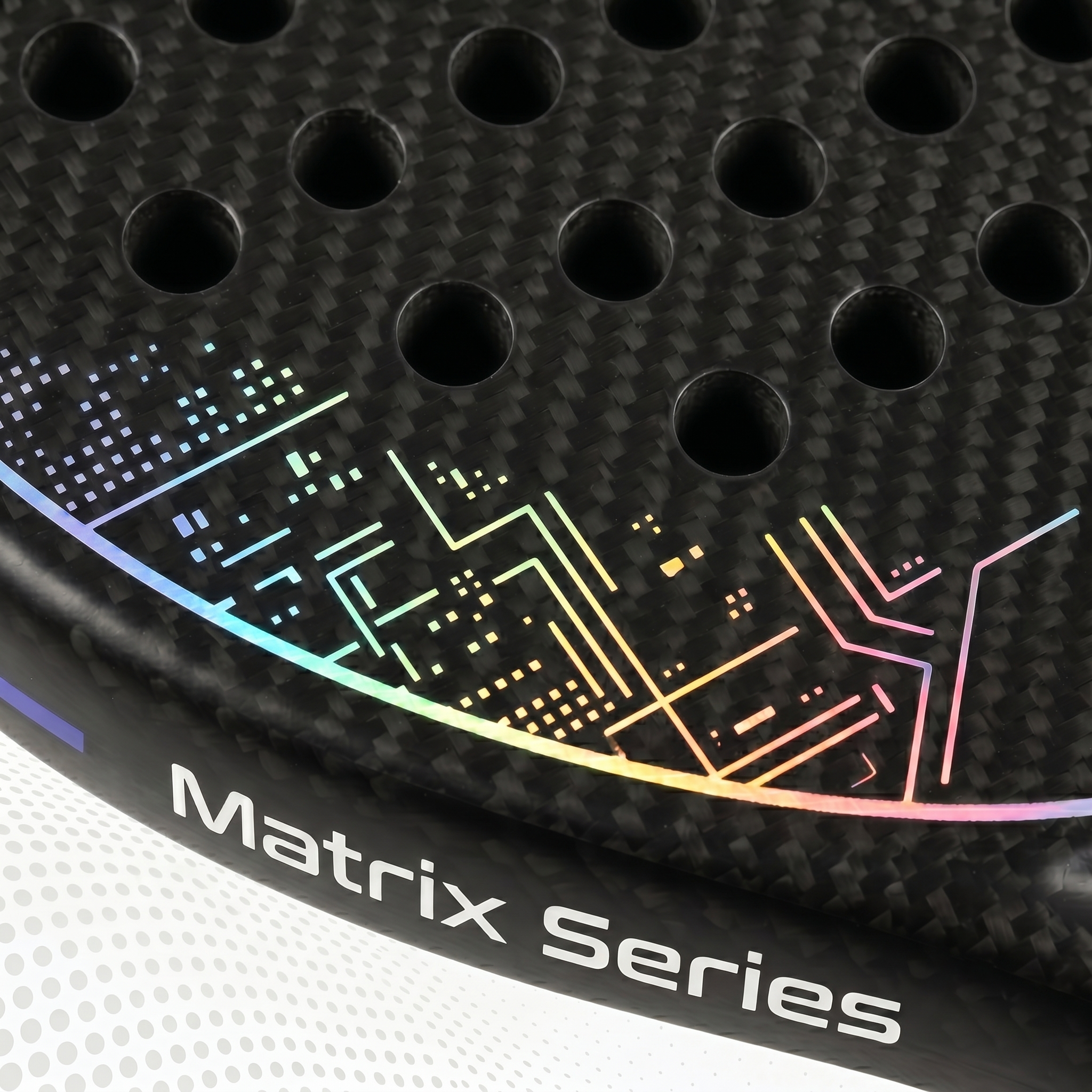 Taspo Matrix Control Padel Racket - 3K Carbon Teardrop Shape with Multi-EVA Core