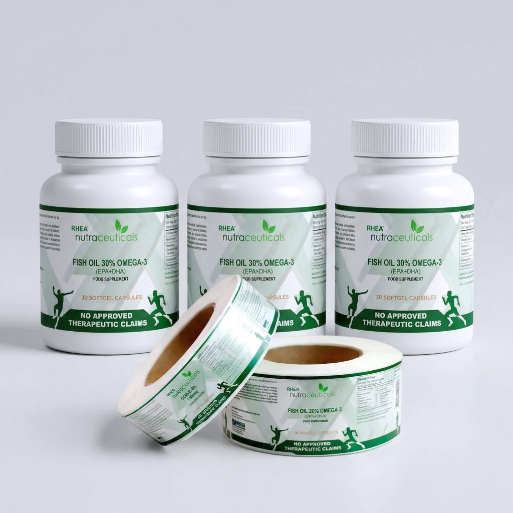 Printed Label Thermal Self-Adhesive Labels for Supermarket Price Barcode Weighing Custom Retail Tags