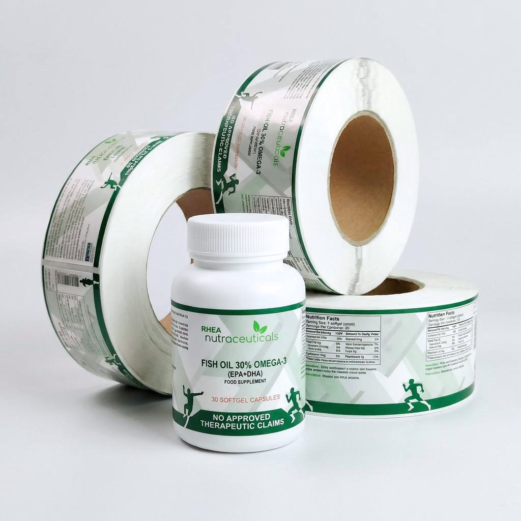Printed Label Thermal Self-Adhesive Labels for Supermarket Price Barcode Weighing Custom Retail Tags
