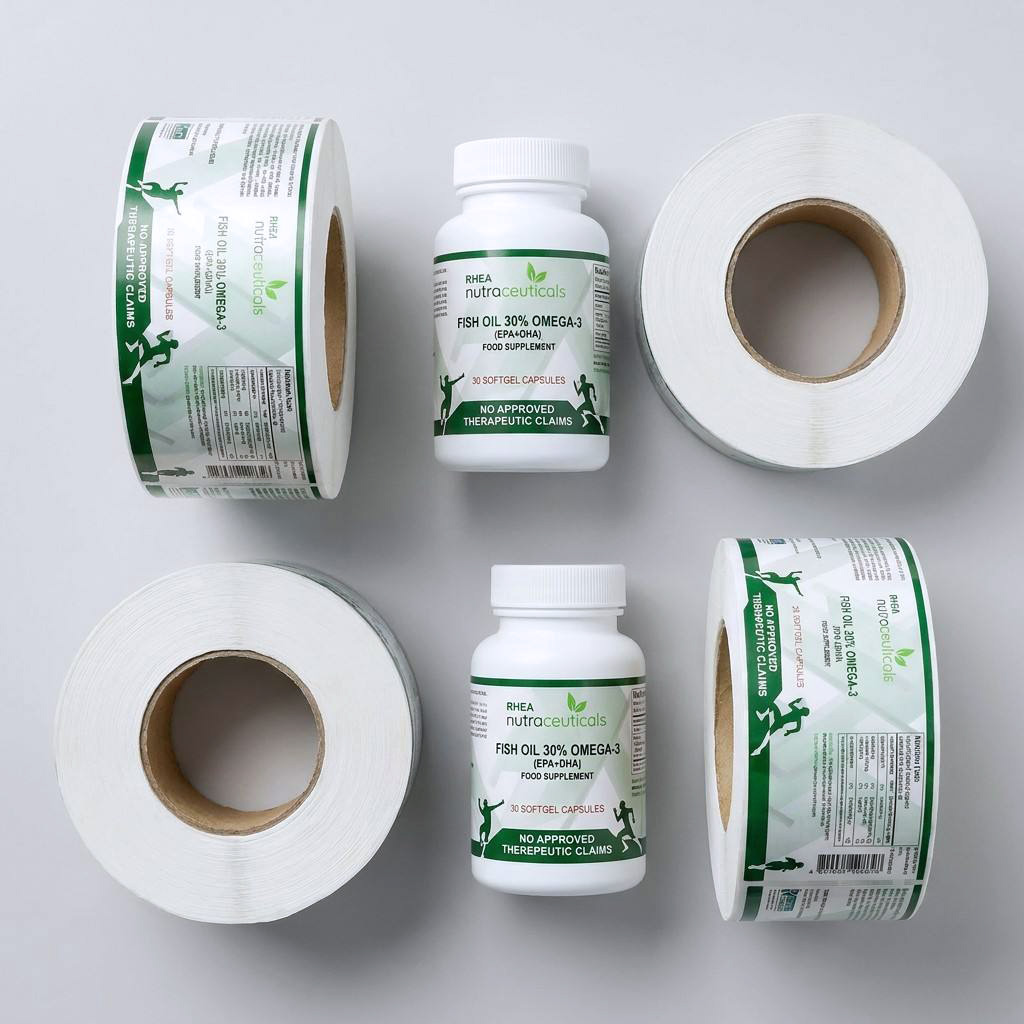 Printed Label Thermal Self-Adhesive Labels for Supermarket Price Barcode Weighing Custom Retail Tags