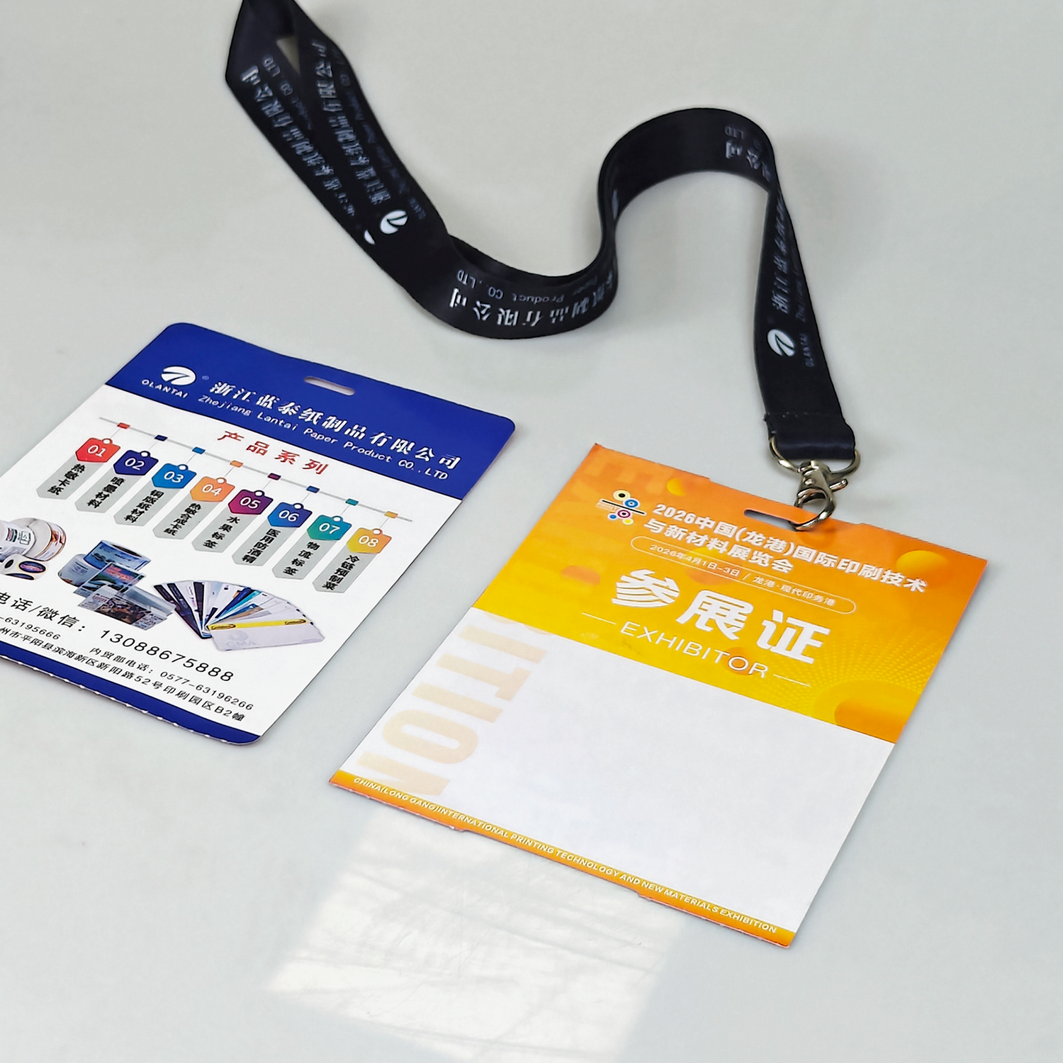 Custom Event Badge Inkjet Thermal ID Card for Conference Exhibition Activity