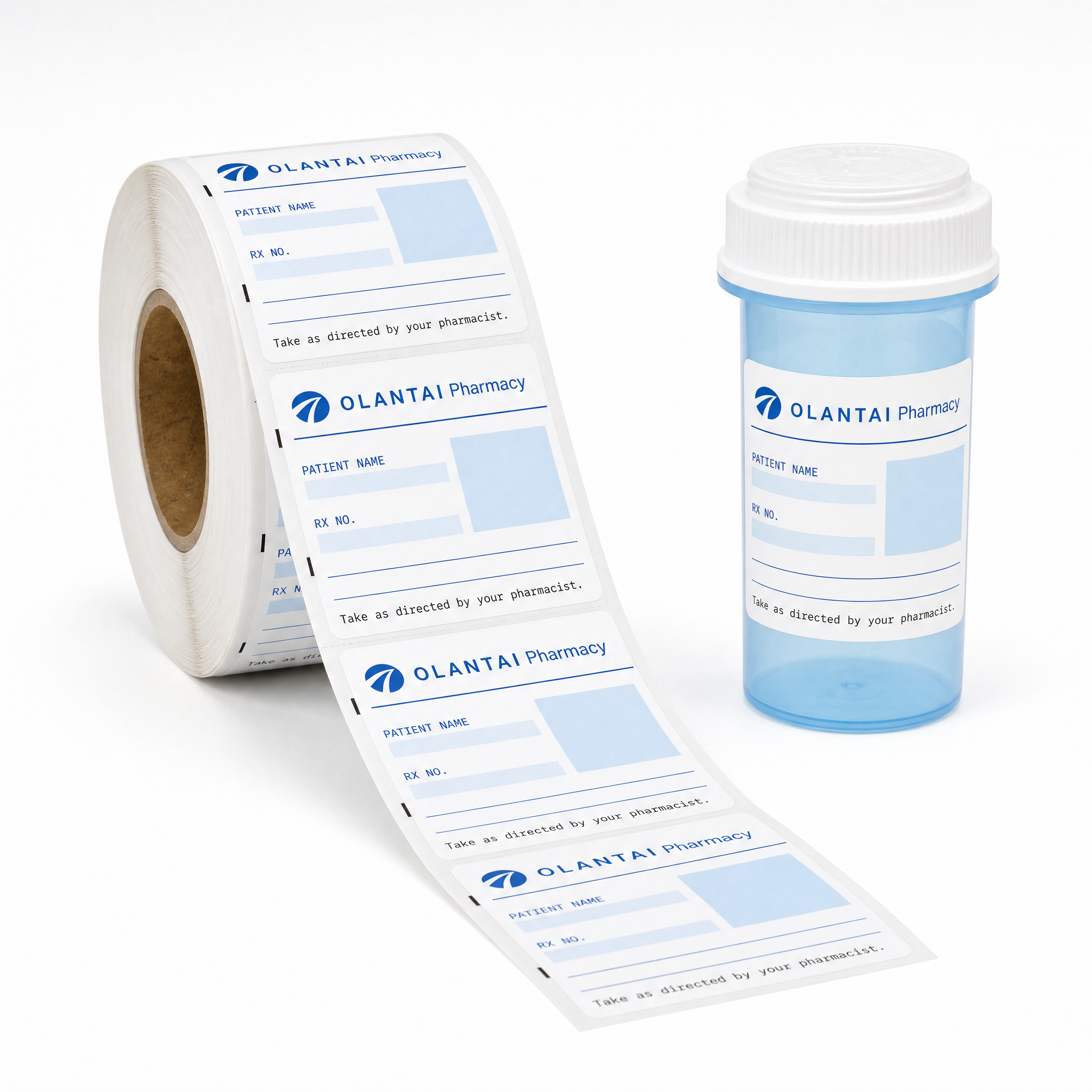 Pharmacy Labels, Medical-grade Thermal Self-adhesive Stickers, Custom Drug Barcode & QR Code Printing, for US & Canada Pharmacies and Hospitals