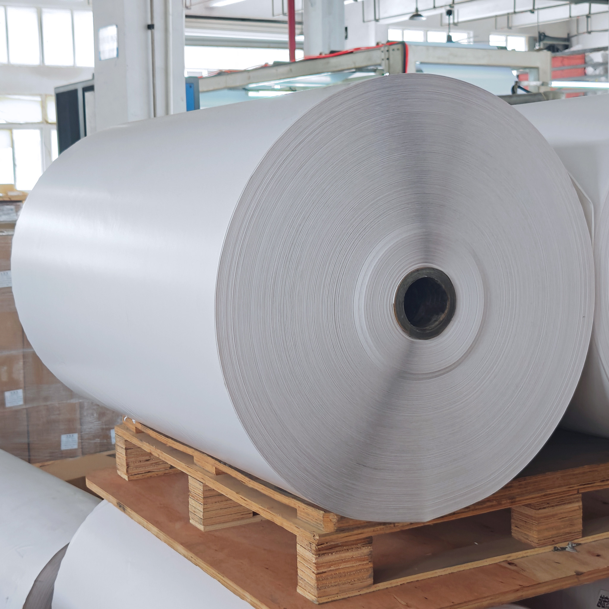 Synthetic Paper Self-Adhesive Labels Waterproof Tear-resistant Jumbo Roll for Cold Chain Logistics E-commerce