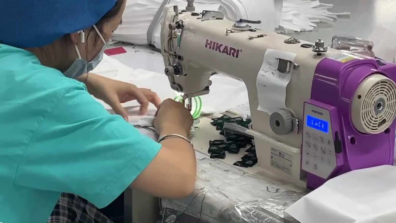 Video of topstitching