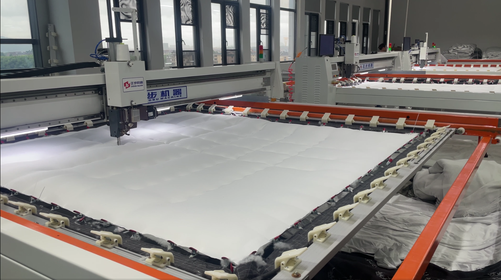 Video of the quilting machine
